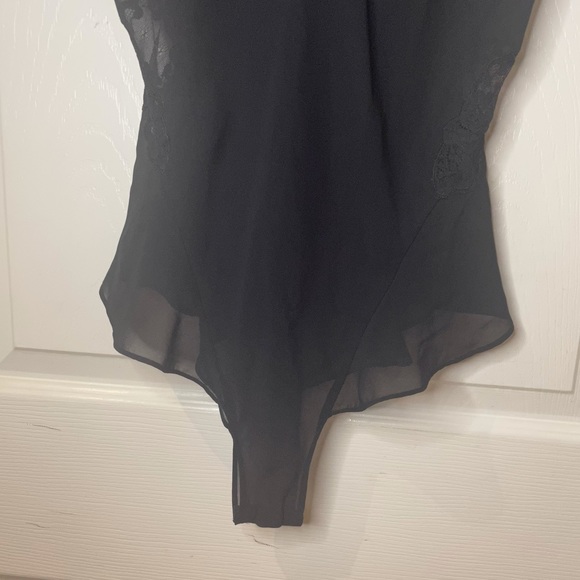 BLACK SHEER TEDDY - Picture 3 of 6